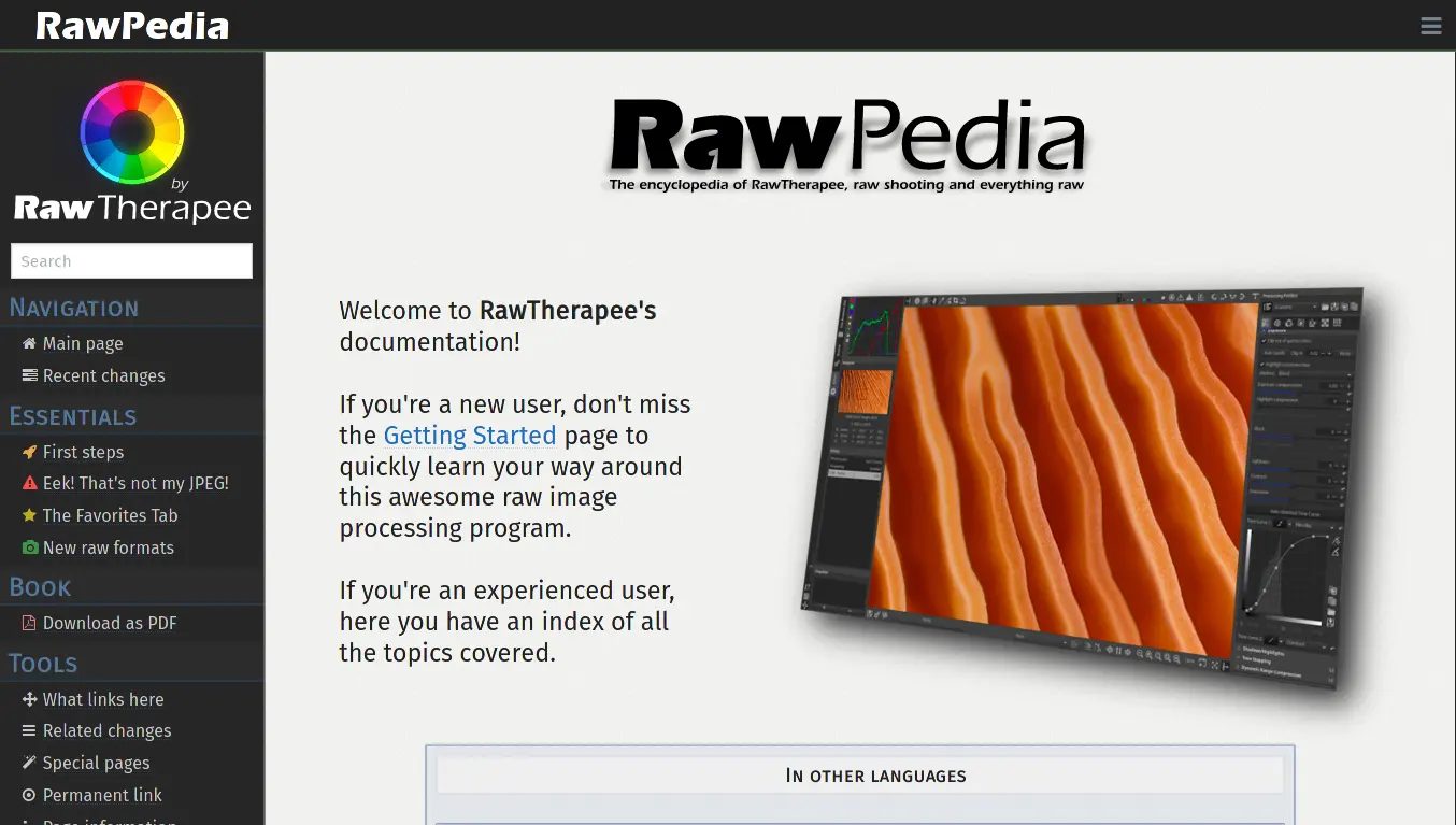 Rawpedia by Rawtherapee