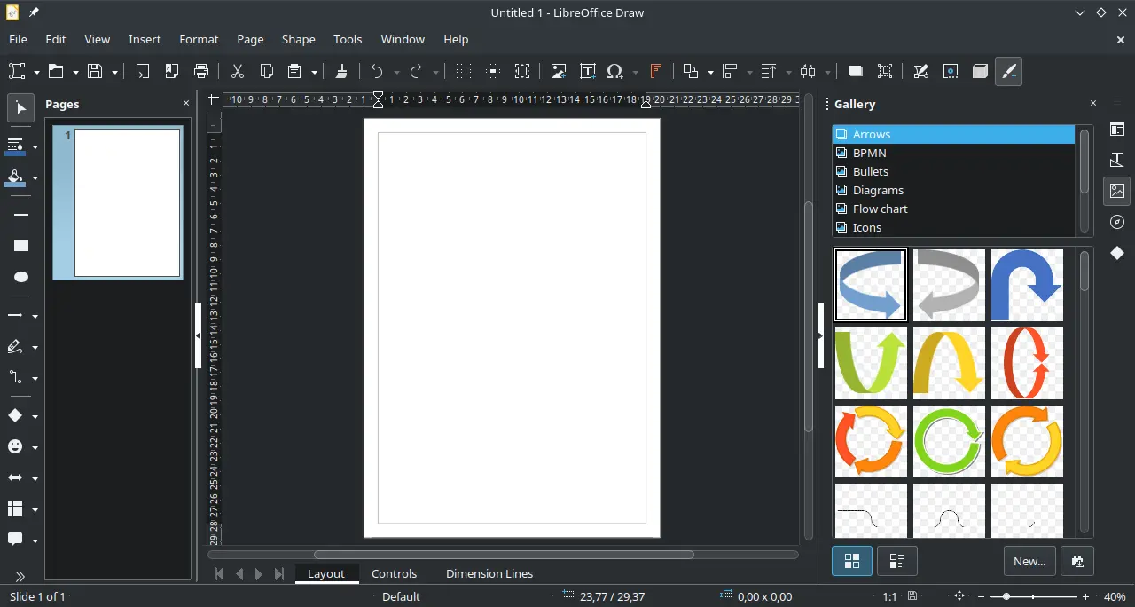 LibreOffice Draw LangitKetujuh